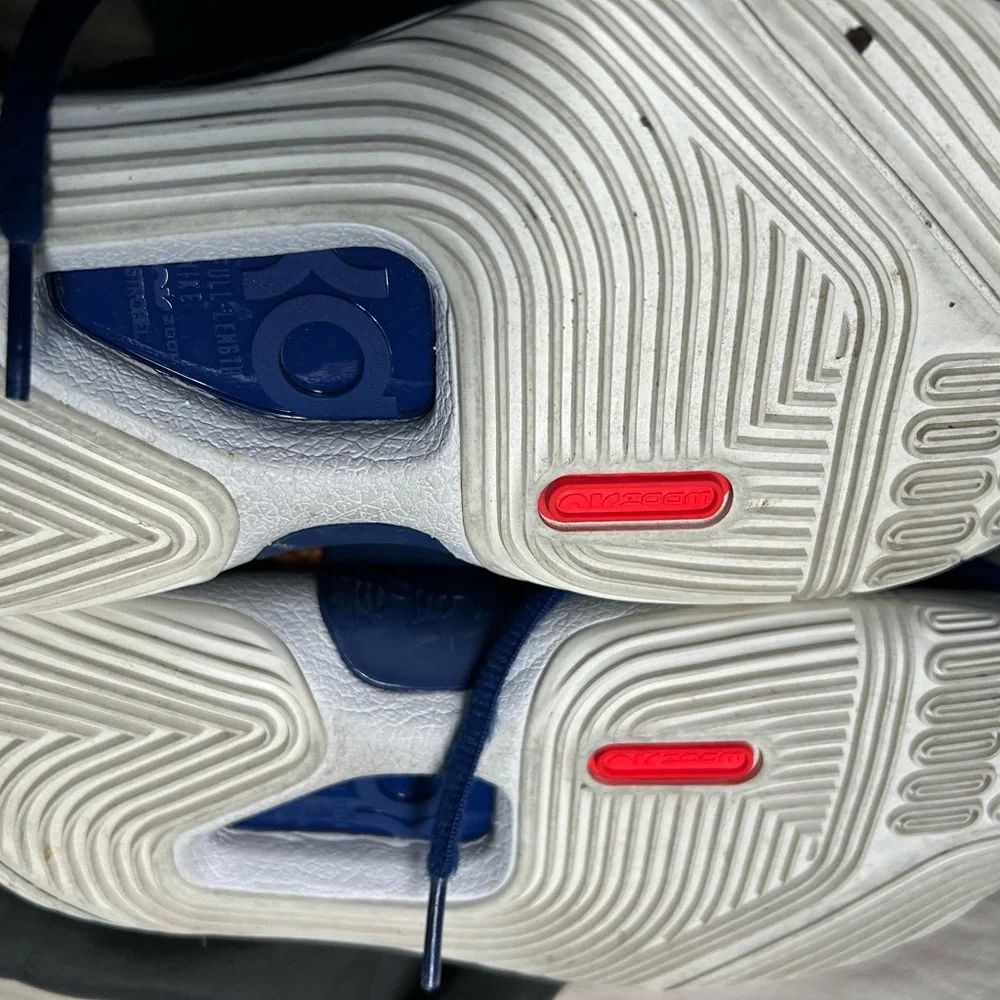 Nike Red and Blue Sneakers Vibrant Design
